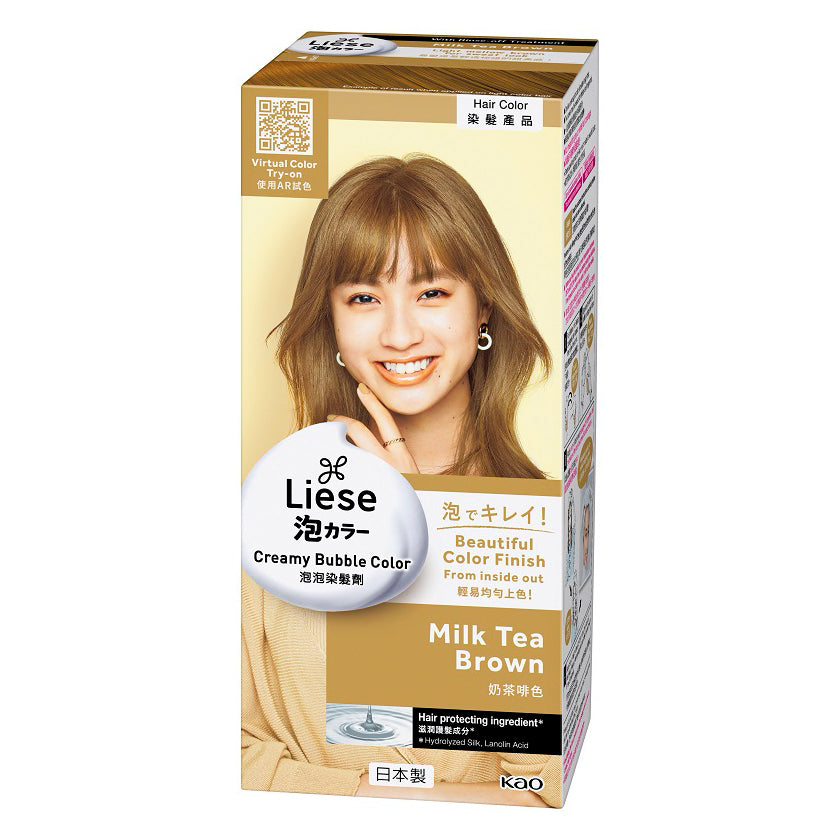 Liese Creamy Bubble Hair Color [Milk Tea Brown]