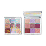 9 Colors Eyeshadow Palette - Purple [#14 Romantic Purple]